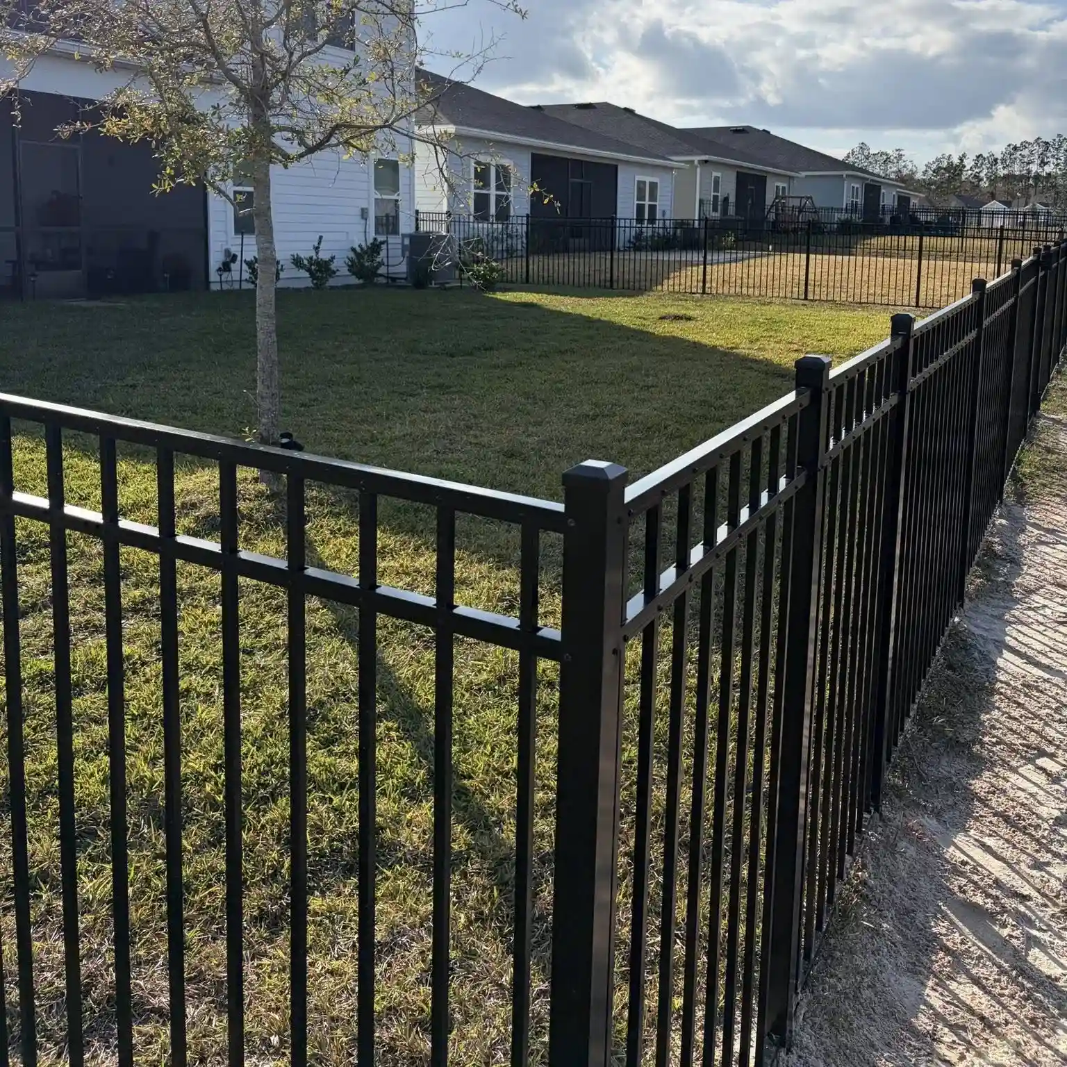 Black Aluminum Fence