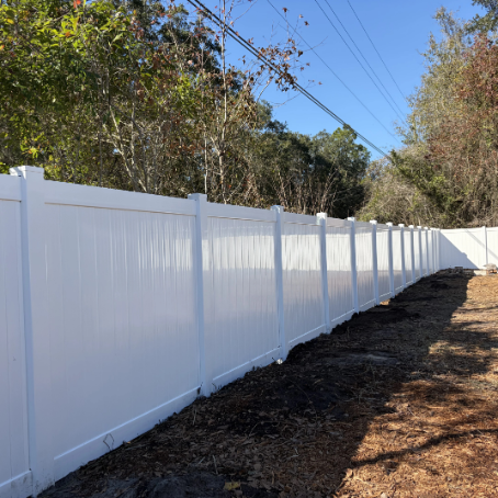 White Vinyl Fence