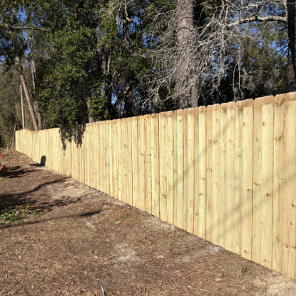 Wooden Fence Installation